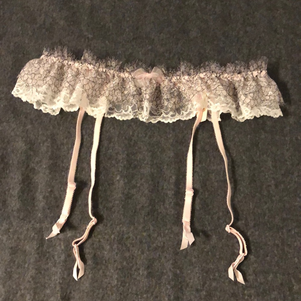 Victoria’s Secret Angels lace garter lingerie